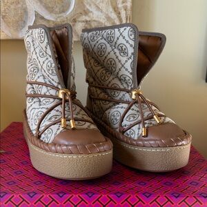 Tory Burch T Monogram Sleeping Bag Boots